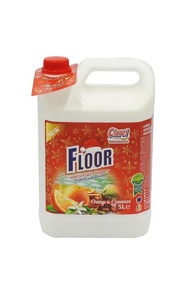 Cloret FLOOR DETERGENT 5L ORANGE CINNAMON
