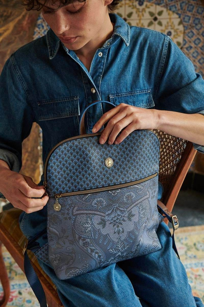 Pip Studio Rucsac Pip Studio, colecția Kyoto Festival, Denim Blue, 28x36x11cm