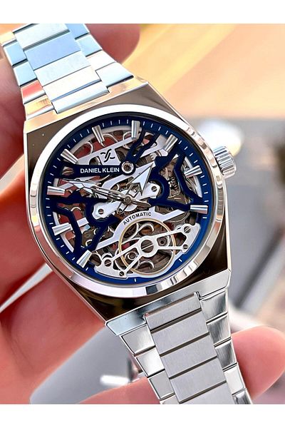Daniel Klein 30 Mt Water Resistant Men's Wrist Watch with Automatic and Manual Winding Fdk.13857.F4