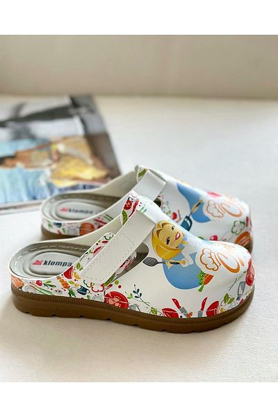 Zuum Dr Betty Printed Anatomic Women's Sabo - Chef