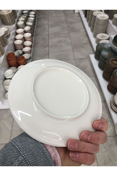 SARE Porcelain Cake Plate 100% Porcelain Dessert Plate Breakfast (Piece of 2)