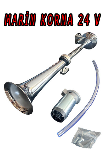 KONFORUM 24 Volt Marin Korna Tekne Kamyon Kamyonet Kendinden Havalı Motorlu 24v Marin Korna