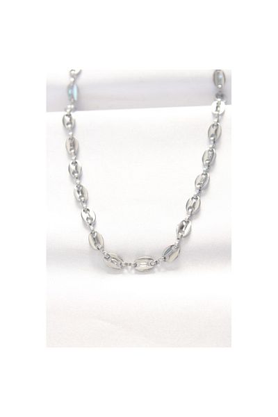 Skygo 316L Steel Silver Color Sailor Chain Necklace - Tj-Bko8524