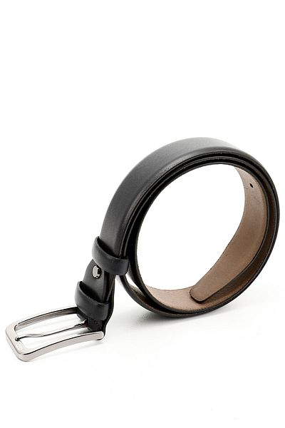 GÖNDERİ(R) Men's Navy Blue Antique Genuine Leather 3.5 cm Classic Belt