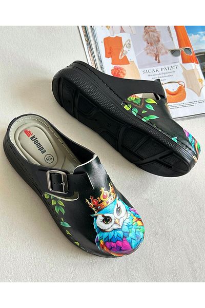 Zuum Dr Betty Printed Anatomic Women's Sabo - King Owl