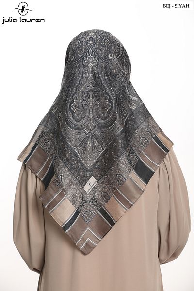 Julia Lauren Women's Amber Scarf Beige-Black