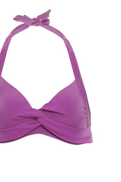 AQUAVİVA Women's Lilac Violet Halter Neck Bikini Set