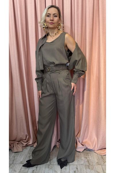 Hotfashion Mildura Triple Self-Belt Suit