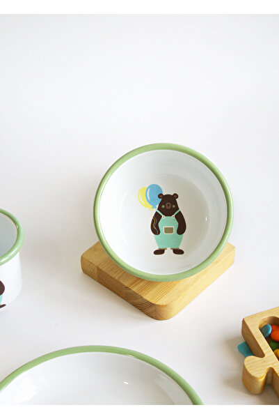 Elifle Emaye Kase 12 cm Çocuk Kase Çorba Kasesi Çerezlik Çok Amaçlı Kase Çocuk Serisi