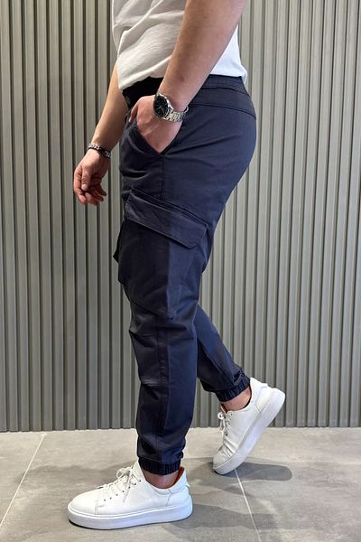 MİSHAR İTALİA Ανδρικό παντελόνι Smoked Cargo Pocket Jogger