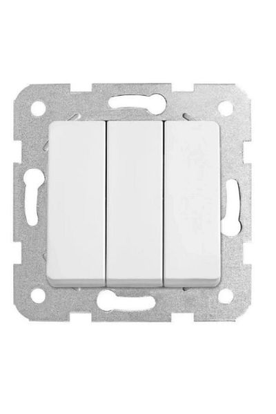 VİKO Viko Linnera/Rollina White Triple Switch