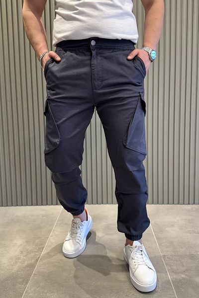 MİSHAR İTALİA Ανδρικό παντελόνι Smoked Cargo Pocket Jogger