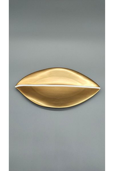 Mikasa Moor Gold Leaf Service Plate 37X19 cm