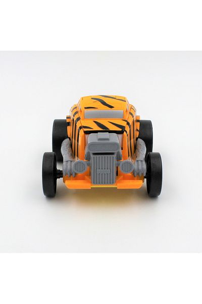 BM GİFT DESİGN Mașinuță convertibilă, tip robot Tiger, Deluxbase, culoarea galben