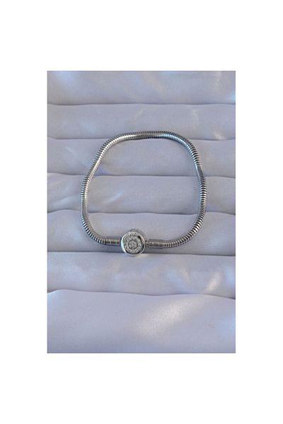 Skygo Brass Silver Color Zircon Stone Charm Bracelet - Tj-Bb6221