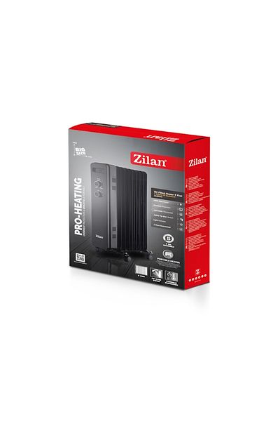 Zilan Calorifer electric Zilan ZLN8443 Negru, 9 elemnti, putere 2000W, termostat reglabil