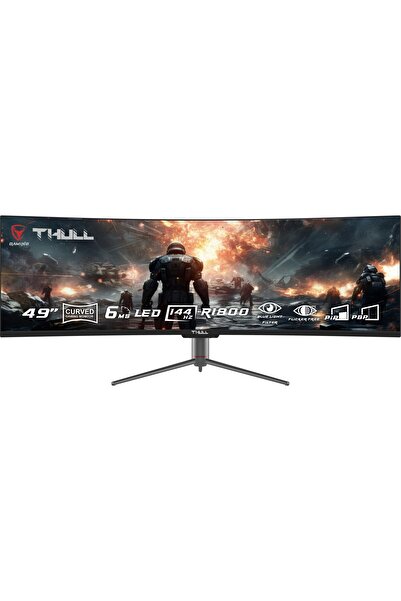 THULL TJ-DFHD49C-144 Ultraview 49” 6ms 144Hz 3840x1080 Dfhd (1x Hdmı+Dp+Type-C+Usb) Va Frameless R18