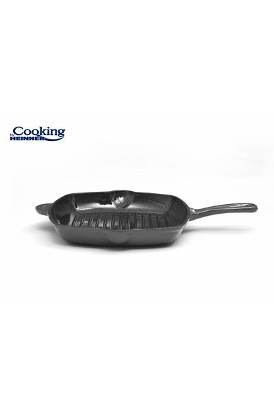 Cooking by Heinner ENAMELED GRILL 26.5 X 4.5 CM, MARBLE GREY
