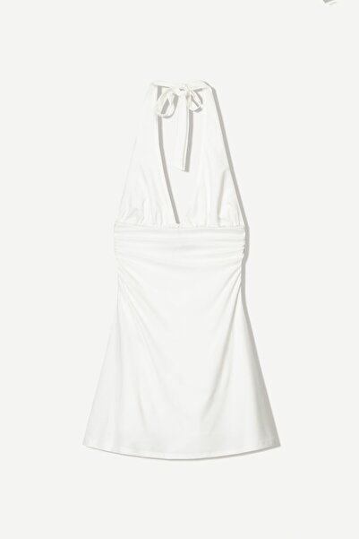 Bershka Halter yaka mini elbise