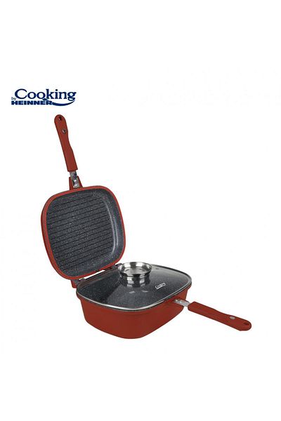Heinner ALUMINUM DOUBLE PAN 30x12.5CM, CALABRIA, COOKING BY