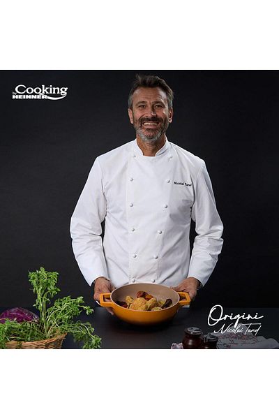 Heinner CAST ALUMINUM PAN + LID 26x8 CM, 3.4L, NICOLAI TAND, ORIGINI, COOKING BY