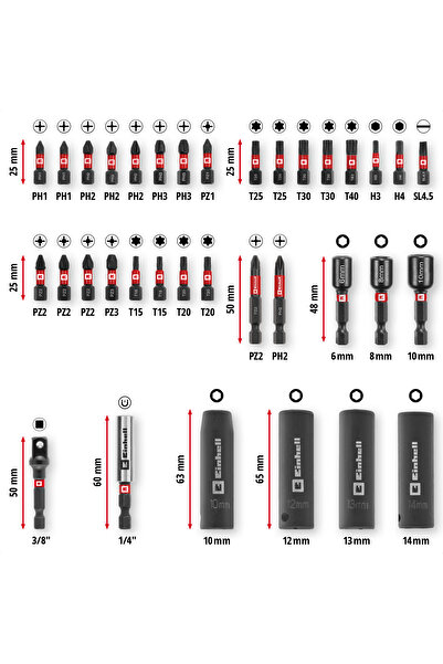 Einhell Orijinal M-case 35 Parça Bits Ve Lokma Uç Seti - 49109230