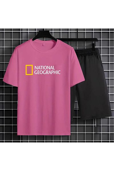 NO 601 Unisex Oversize Combed Cotton Tshirt Combed Cotton Shorts Set