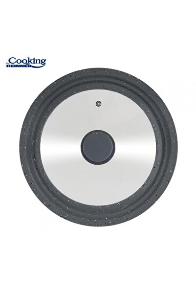 Heinner Bottle Lid with Silicone Edge Adjustable in 3 Sizes 28/30/32 Cm, Grey, Cooking By