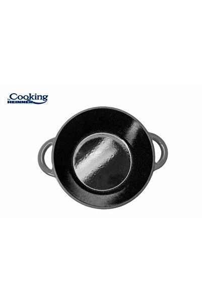Cooking by Heinner Marble Grey Semi-Pot With Lid, Enameled Cast Iron, 24x11.5 Cm, 4 L