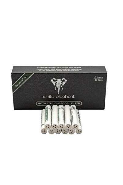 White Elephant 45 li 6 mm. Karbon Pipo Filtre Filitresi pz71x