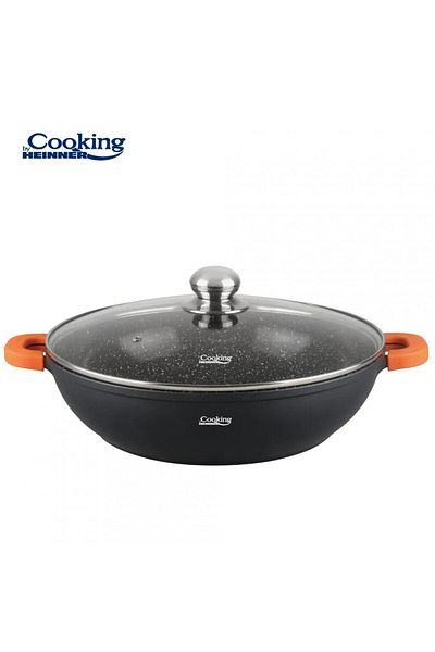 Cooking by Heinner CRATITA ALUMINIU TURNAT + CAPAC, 32 x 8,5 CM, 5,5 L, DARK LINE