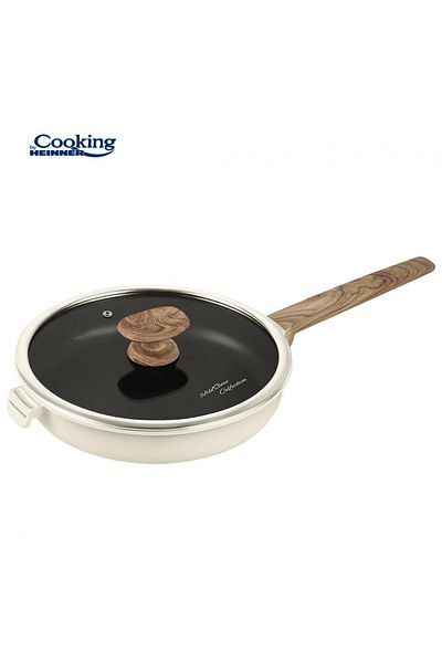 Cooking by Heinner CAST ALUMINUM FRY PAN+ LID 26x5.5 CM, WILD STONE COLLECTION