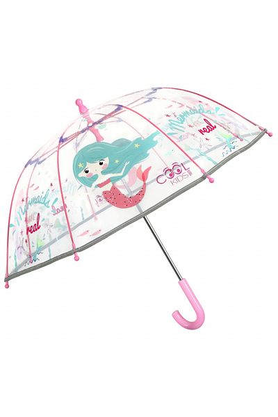 Perletti Transparent umbrella Perletti CoolKids Mermaid 60cm