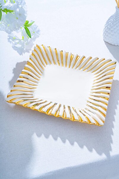 ACAR Διακοσμητικό Τετράγωνο Πιάτο Παρουσίασης Alba - 33 cm