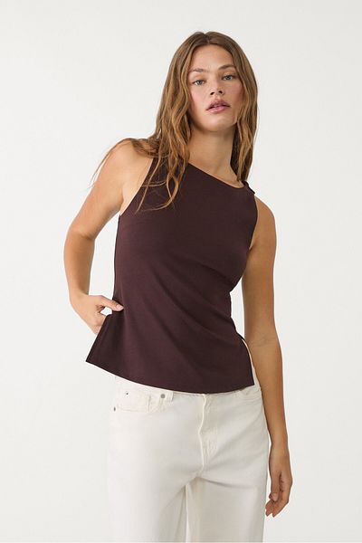 Stradivarius Interlock boat neck top