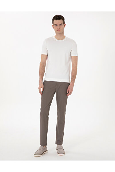Pierre Cardin Vizon Slim Fit Beli Lastikli Kanvas Pantolon 50308092-VR052
