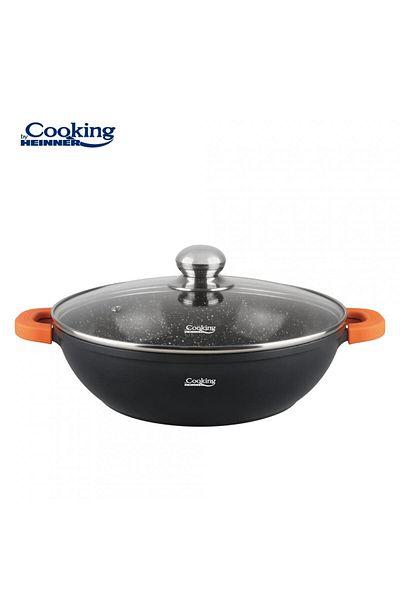 Cooking by Heinner CRATITA ALUMINIU TURNAT + CAPAC, 28 x 8 CM, 4,1 L, DARK LINE