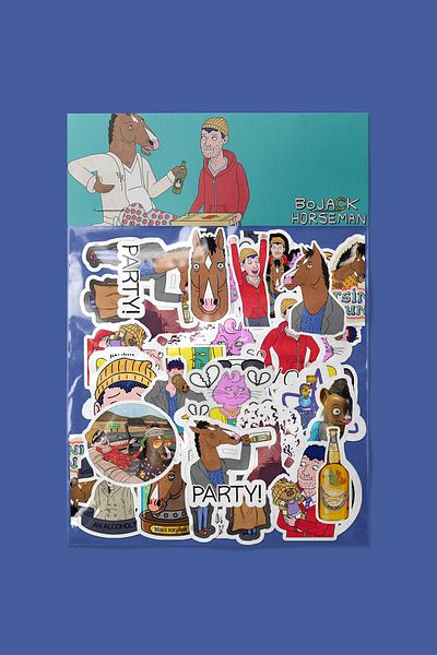 dadi ramba BoJack Horseman - مجلة Bullet - مخطط - دفتر ملاحظات - ملصق لاصق للكمبيوتر المحمول - حزمة ملصقات