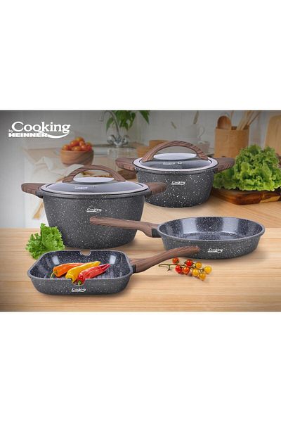 Cooking by Heinner 6 PIECES CAST ALUMINUM COOKING SET, PARIS