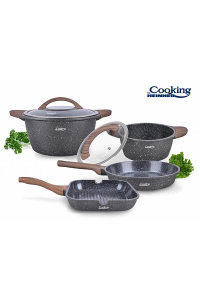 Cooking by Heinner 6 PIECES CAST ALUMINUM COOKING SET, PARIS
