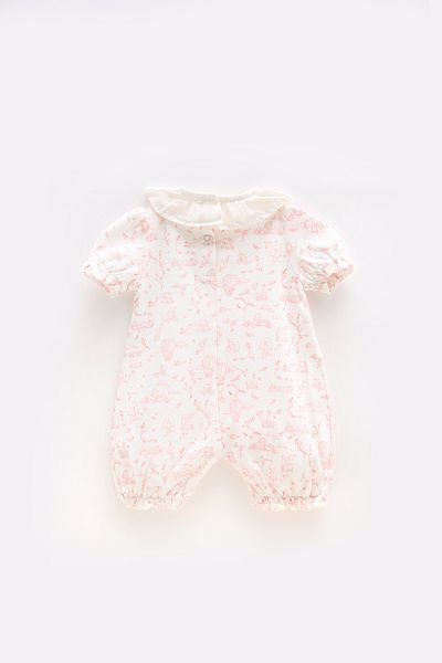 Atelier Babbi Romper - Toile De Jouy / Pink