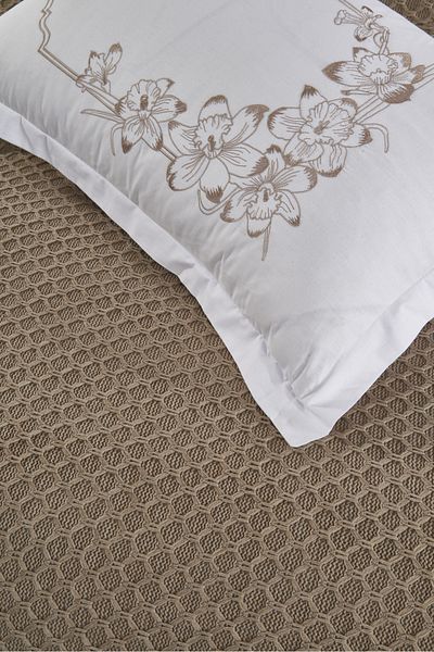 Levanzo 6 Piece Knitted Blanket Set - Dolce Dark Beige