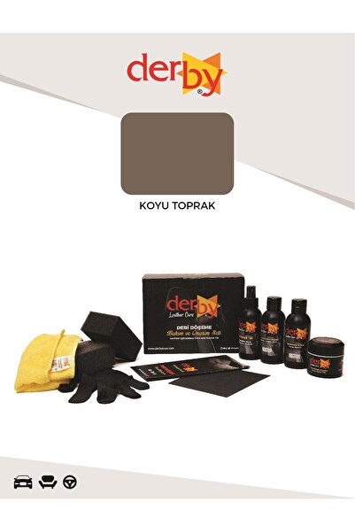 Derby Koyu Toprak Deri Döşeme Boyama, Onarım Seti - Çatlak Ve Yırtık Deri Dol...