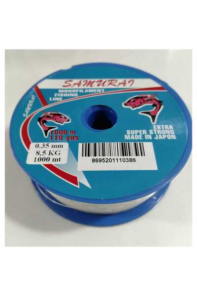 SAMURAI Extra Strong Monofılament Bobin Misina 1000 MT  0,35 MM