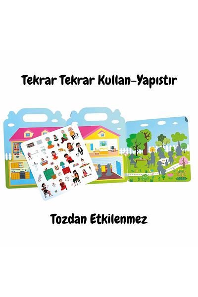 Lino Reusable My House Sticker Book Ls-503