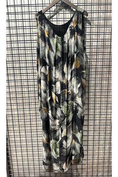 MADE İN ITALY Italian Silk Dress with Inner Lining