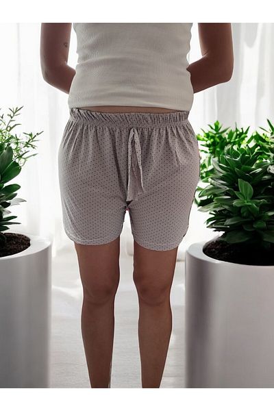 enmodaiçgiyim Patterned Cotton Women's Shorts