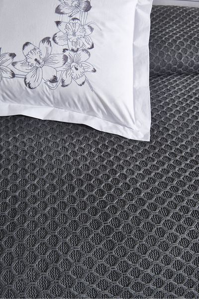 Levanzo 6 Piece Knitted Blanket Set Dolce Anthracite