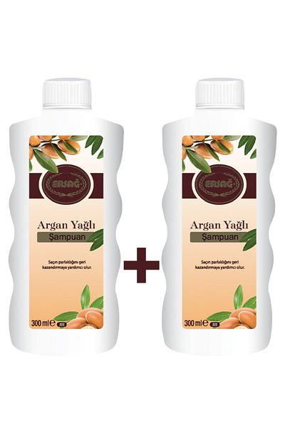 Ersağ 300 ml Argan Oil Shampoo - 2 Pieces