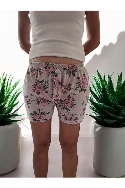 enmodaiçgiyim Patterned Cotton Women's Shorts